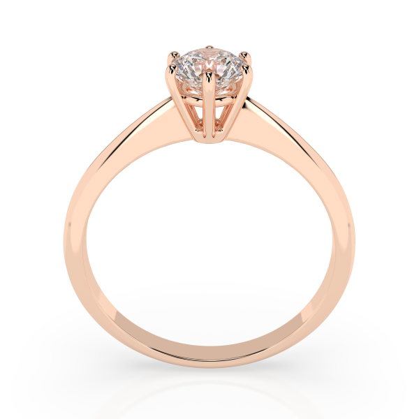 CARA Златен пръстен с Диамант 0.3 Ct GIA сертификат K101-10027R