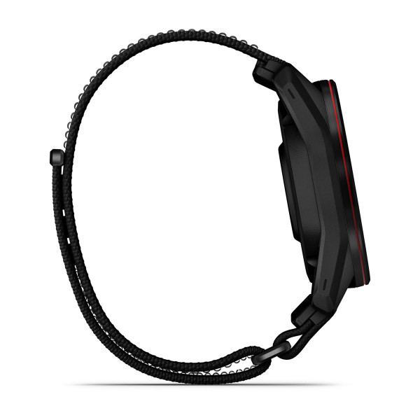 Garmin Approach S72 Carbon Gray/Red DLC Titanium Bezel с Black ComfortFit Fabric каишка 010-04148-02