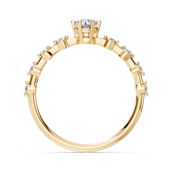 Cara пръстен с диаманти 0.30+0.16 ct GIA сертификат – ЗЛАТНО БИЖУ 14К K101-10144Y(4.2)/14K