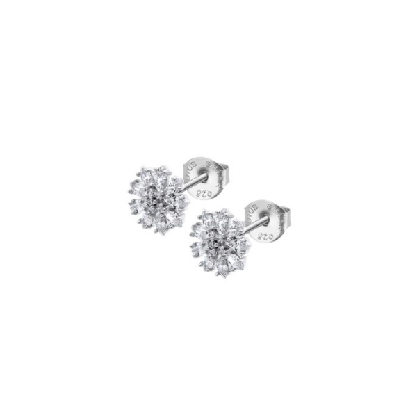 LOTUS SILVER FLOWER SILVER EARRINGS LP3560-4/1