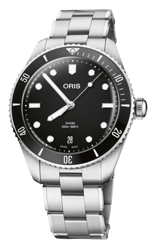 часовник мъжки автоматичен oris divers date 733 7795 4054 отпред ClassicWatches.bg
