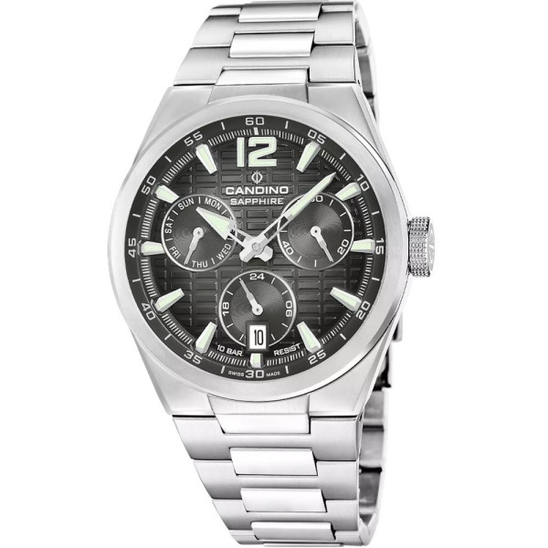 Candino C4796/4 мъжки швейцарски часовник с черен циферблат classicwatches.bg