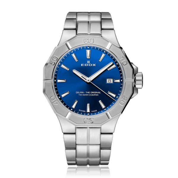 Edox Delfin the Original Date 53021-3M-BUIN