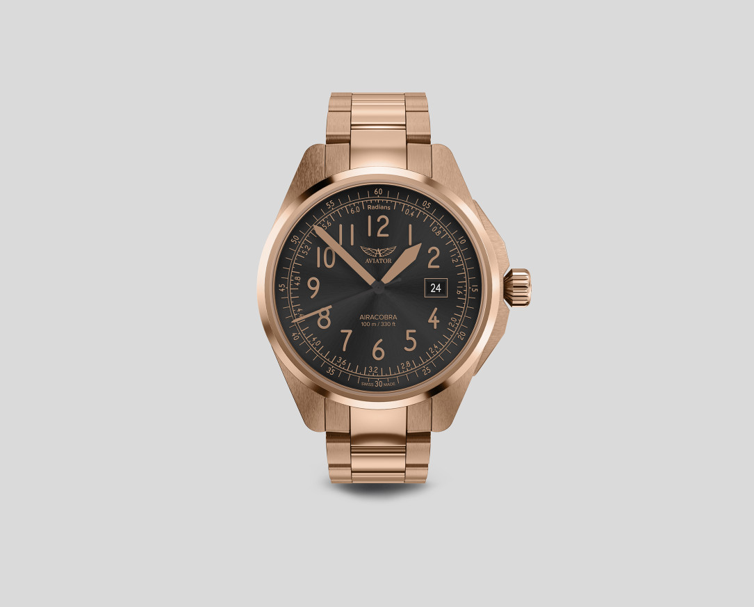 aviator airacobra rose gold корпус ClassicWatches.bg