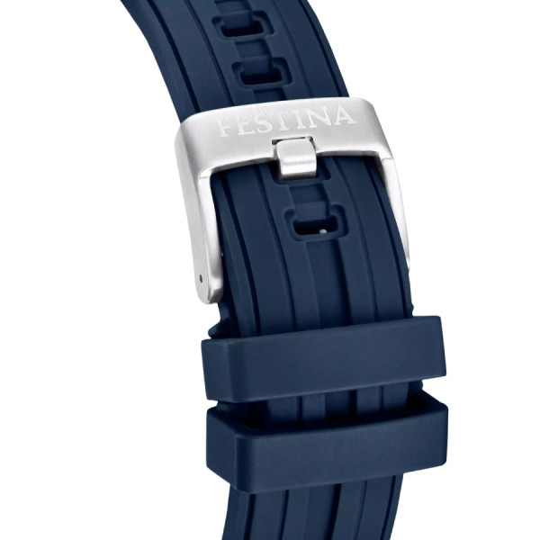 часовник festina f20755/4 изглед отпред син каучукова каишка classicwatches.bg