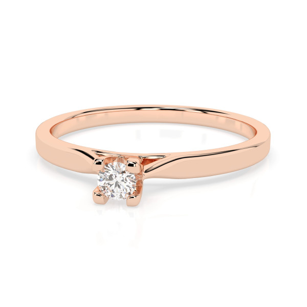 Cara пръстен с диамант 0.06 ct – ЗЛАТНО БИЖУ 14К K101-10034R(2.5)/14K