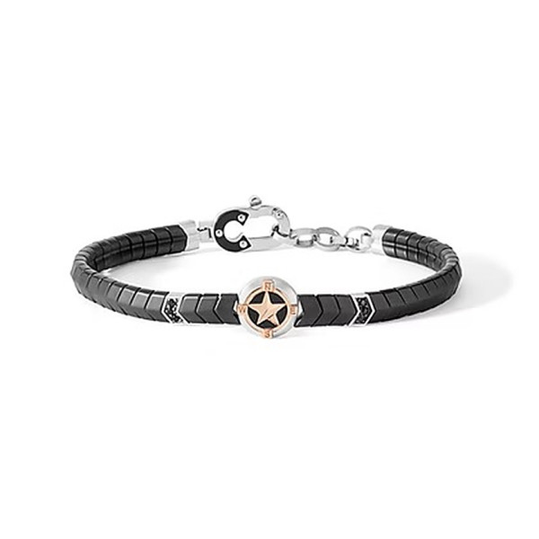COMETE BRACELET CERAMIC, SILVER, CUBIC ZIRCONIA UBR920