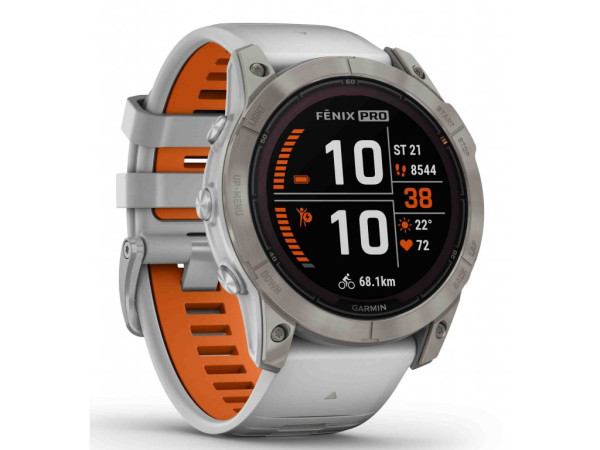 GARMIN FENIX 7X PRO SAPPHIRE SOLAR SILVER TITANIUM 51MM 010-02778-15