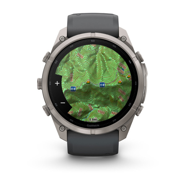 Garmin Fenix 9 Pro Titanium с Graphite/Black силиконова каишка 010-04337-26