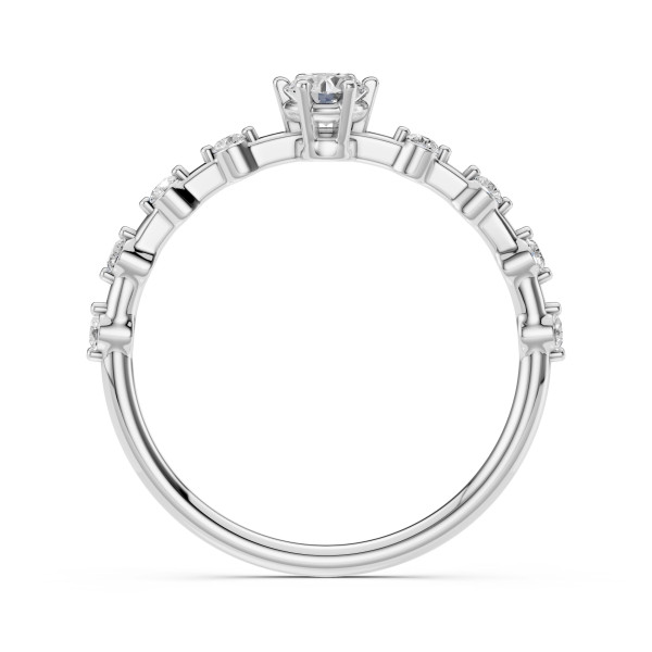 Cara пръстен с диаманти 0.20+0.16 ct – ЗЛАТНО БИЖУ 14К K101-10144W(3.7)/14K