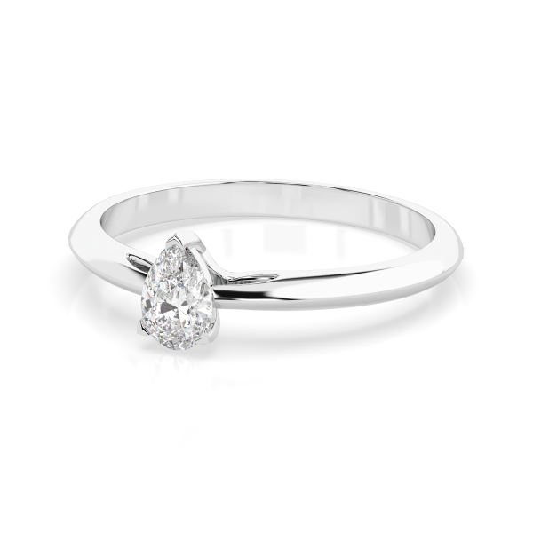 CARA Златен пръстен с диамант 0.30 ct GIA сертификат K101-10190W PAR