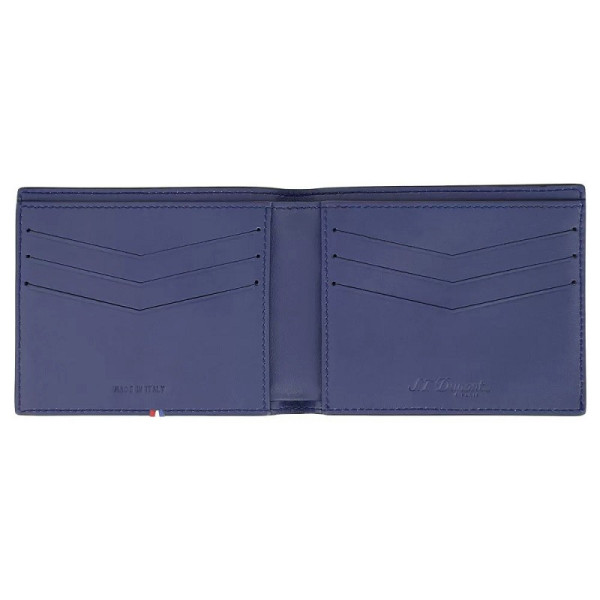 Портфейл S.T.Dupont NEO CAPSULE GRAINED 6cc WALLET Black & navy blue 180342