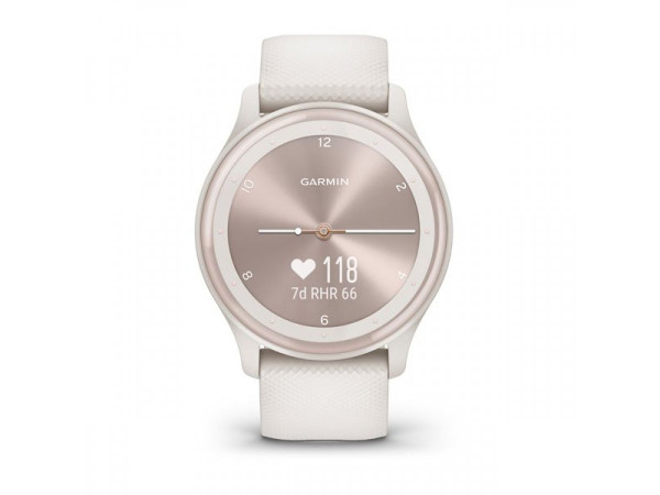 GARMIN VIVOMOVE SPORT IVORY КОРПУС И СИЛИКОНОВА КАИШКА С PEACH GOLD АКЦЕНТИ 010-02566-01 