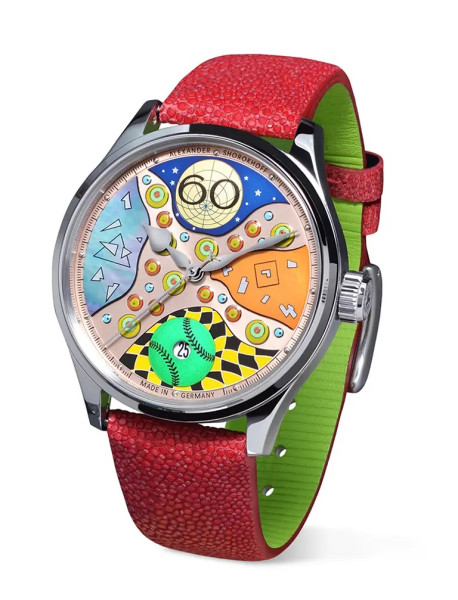 ALEXANDER SHOROKHOFF CRAZY BALLS AUTOMATIC 39MM LADIES WATCH LIMITED EDITION 88PIECES AS.CB01-2