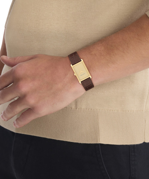 часовник calvin klein 25200530 дамски жълто pvd корпус classicwatches.bg