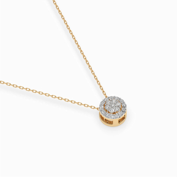 Cara колие с диаманти 0.08+0.07 ct – ЗЛАТНО БИЖУ 14К K104-10038Y/14K