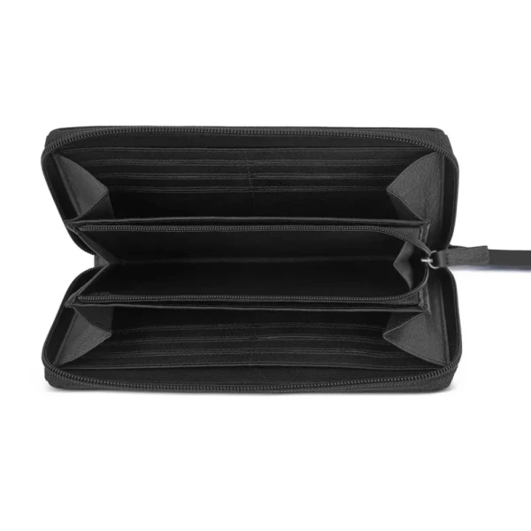 Дамски портфейл Bugatti - Black Magic, с цип, черен