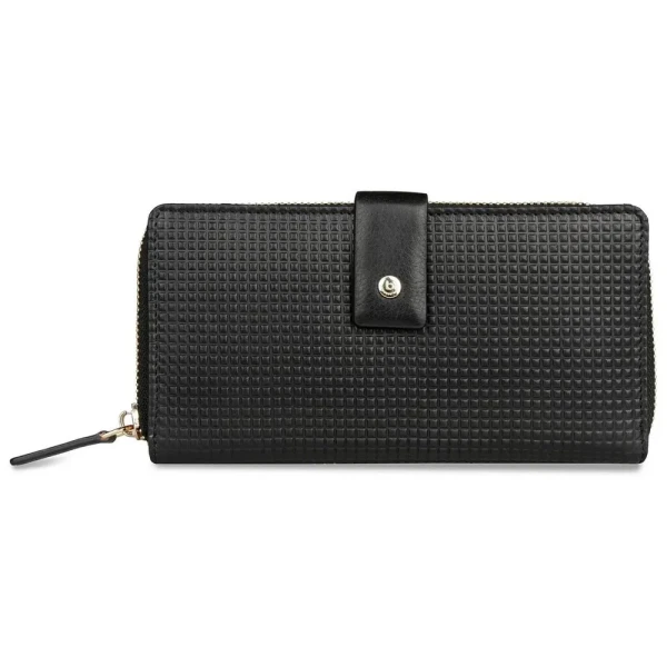 Дамски портфейл Bugatti - Noemi Long, RFID защита, черен