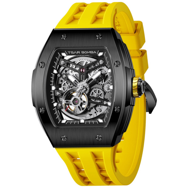 TSAR BOMBA T-Elemental Automatic Black Yellow TB8228A-05