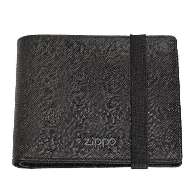 Мъжки портфейл Zippo Saffiano Top-Fold Strap, RFID защита