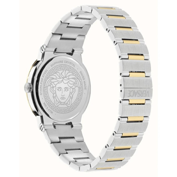 часовник versace ve5q00526 с трансперантна закопчалка и стоманена верижка classicwatches.bg