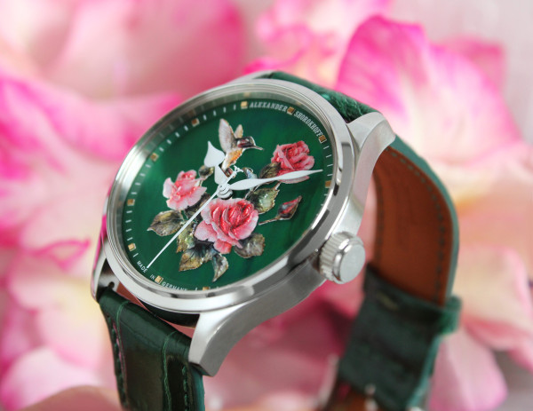 дамски часовник автоматичен alexander-shorokhoff-colibri-2-as.la01-cbr5-dial-closeup-classicwatches