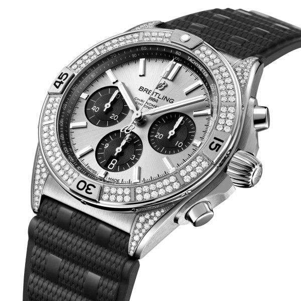Breitling Chronomat B01 42 AB0134721G1S2 с корпус от стомана и диаманти – classicwatches.bg