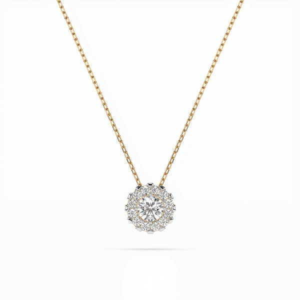 Cara колие с диаманти 0.10+0.10 ct – ЗЛАТНО БИЖУ 14К K104-10044Y(3.0)/14K