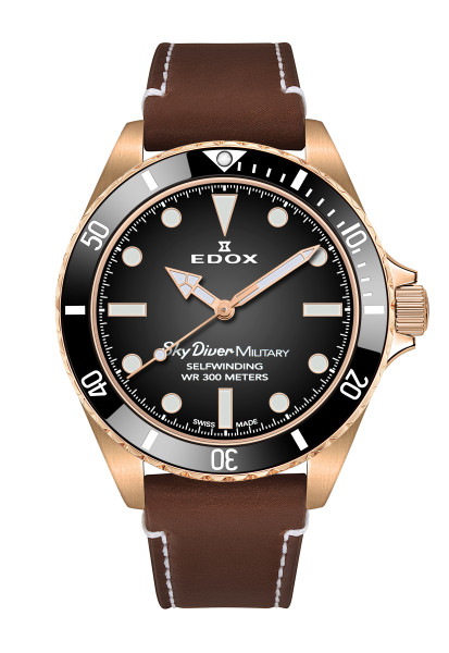 EDOX SKYDIVER MILITARY LIMITED EDITION AUTOMATIC 42MM MEN'S 80115 BRZN NDR