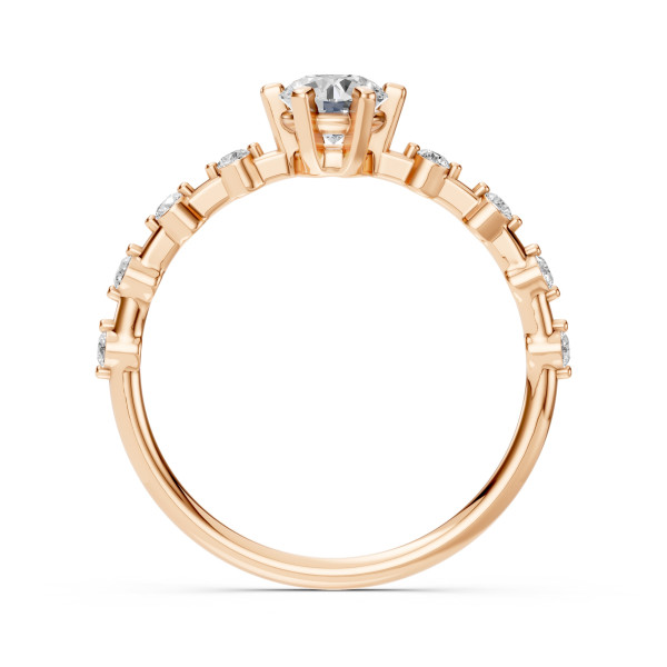 CARA Златен пръстен с диаманти 0.50+0.16 ct GIA сертификат K101-10095R