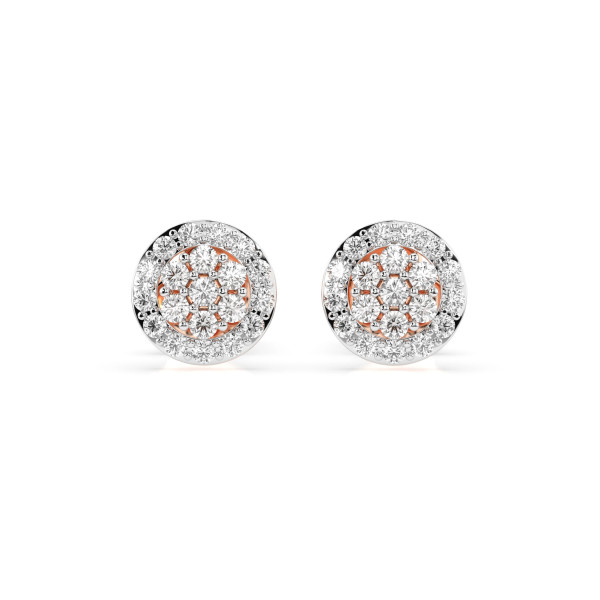 Cara обеци с диаманти 0.16+0.14 ct – ЗЛАТНО БИЖУ 14К K102-10072R/14K
