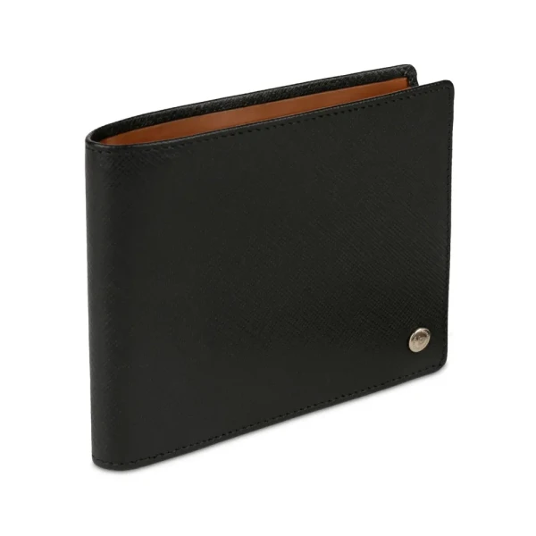 Мъжки портфейл Bugatti - Roccia Flap, хоризонтален, RFID защита, черен