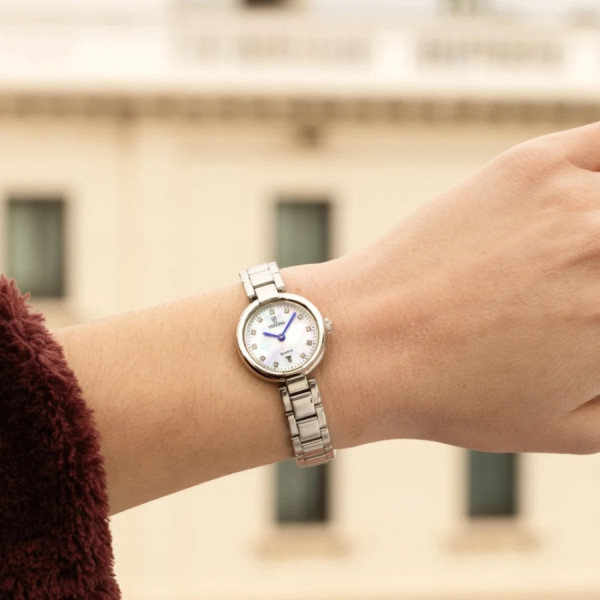 festina mademoiselle дамски часовник 26 мм със седеф и камъни classicwatches.bg
