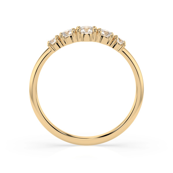 Cara пръстен с диаманти 0.15+0.27 ct – ЗЛАТНО БИЖУ 14К K101-10128Y/14K