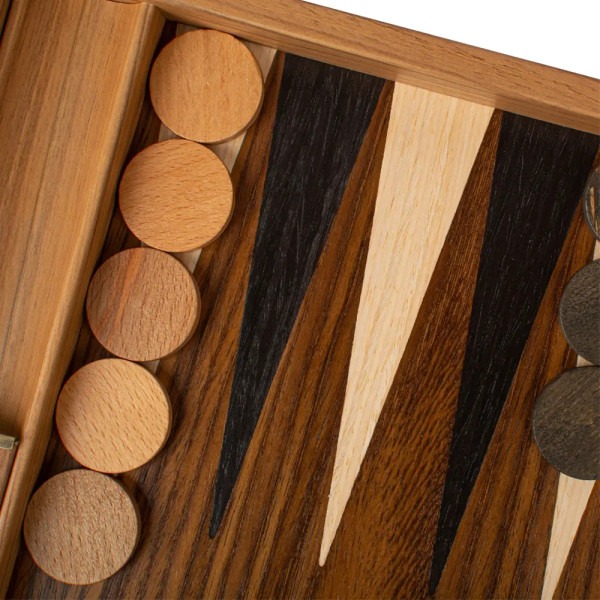 BACKGAMMON FOR GAME MANOPOULOS - AMERICAN WALNUT, 61X48 CM