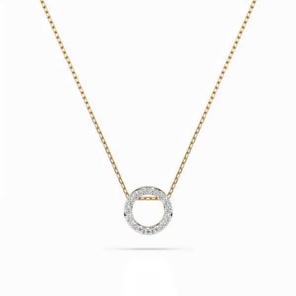 Cara колие с диаманти 0.09 ct – ЗЛАТНО БИЖУ 14К K104-10028Y/14K