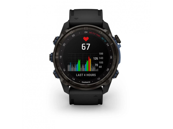 GARMIN DESCENT MK3I 51ММ CARBON GREY DLC ТИТАН С ЧЕРНА СИЛИКОНОВА КАИШКA 010-02752-11