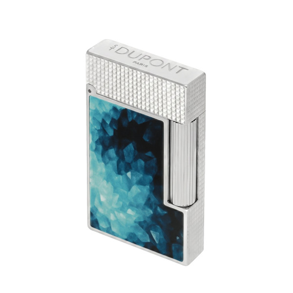 Запалка S.T.Dupont Ligne 2 Cling Geode Blue / Palladium C16035CL