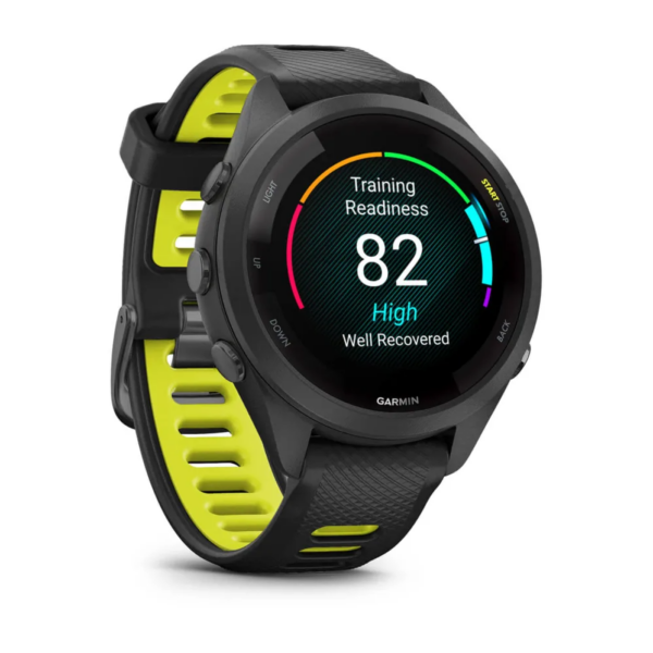 GARMIN Forerunner® 265S - Black безел и корпус с Black/Amp Yellow силиконова каишка