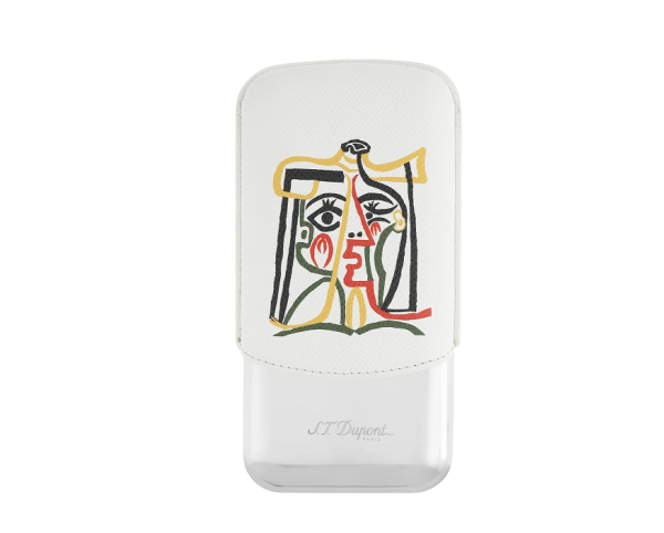 Калъф за 3 пури S.T.Dupont CASE FOR 3 CIGARS PICASSO WHITE 183081