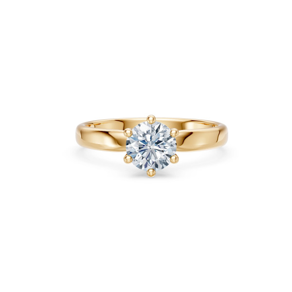 Cara пръстен с диамант 1.00 ct GIA сертификат – ЗЛАТНО БИЖУ 14К K101-10040Y(6.5)/14K