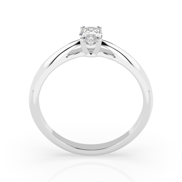 CARA Златен пръстен с диамант 0.40 ct GIA сертификат K101-10190W OV