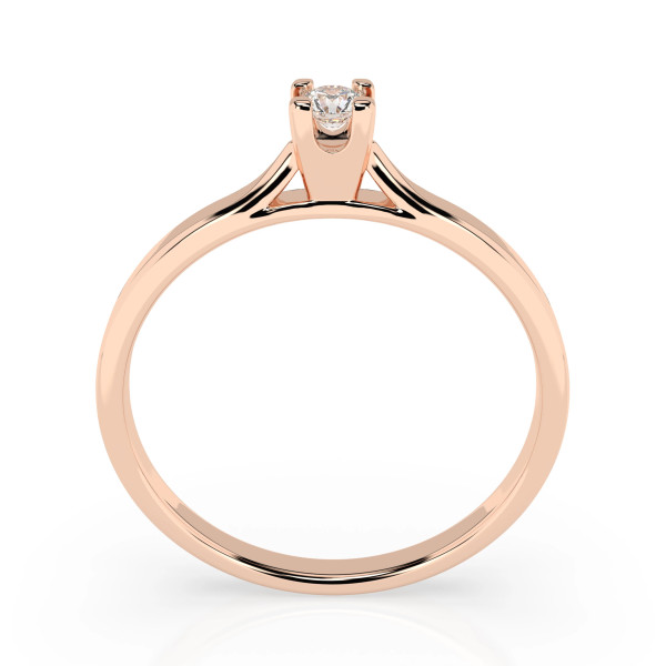Cara пръстен с диамант 0.06 ct – ЗЛАТНО БИЖУ 14К K101-10034R(2.5)/14K