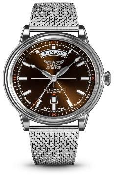 асовник aviator класически дизайн с миланска верижка classicwatches.bg