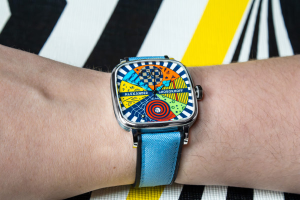 Часовник ALEXANDER SHOROKHOFF Kandy Avantgarde Blue 41x41mm LIMITED EDITION 50PCS  AS.KD-AVG-B 