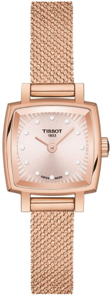 TISSOT  LOVELY SQUARE QUARTZ 20X20MM LADIES WATCH  T058.109.33.456.00