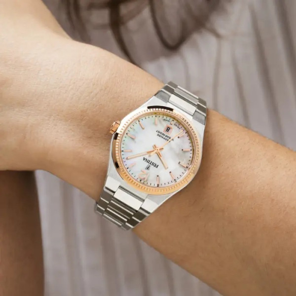 Festina F20066/1 дамски швейцарски часовник със седефен циферблат – classicwatches.bg

