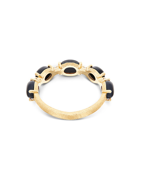 NANIS DANCING MYSTERY BLACK ONYX ПРЪСТЕН ОНИКС, ДИАМАНТИ AS29-597