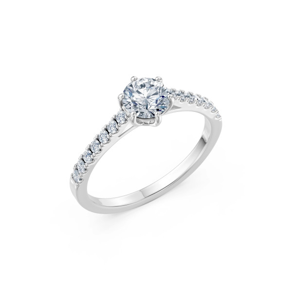 Cara пръстен с диаманти 0.70+0.25 ct GIA сертификат – ЗЛАТНО БИЖУ 14К K101-10093W(5.7)/14K