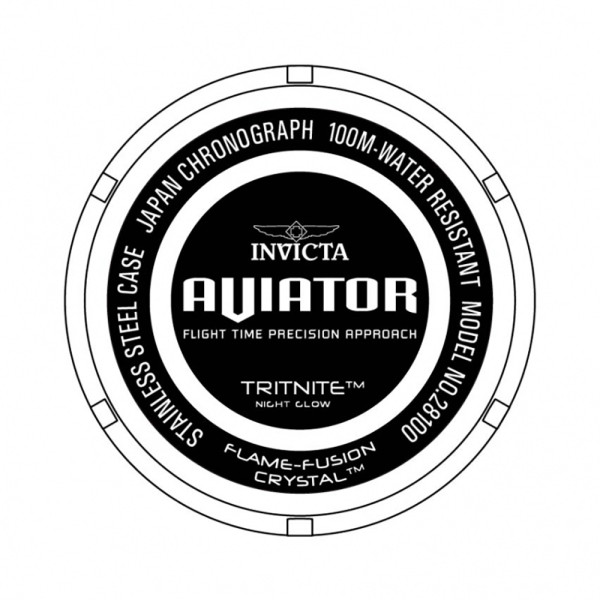 Invicta Aviator Red Motion 49302